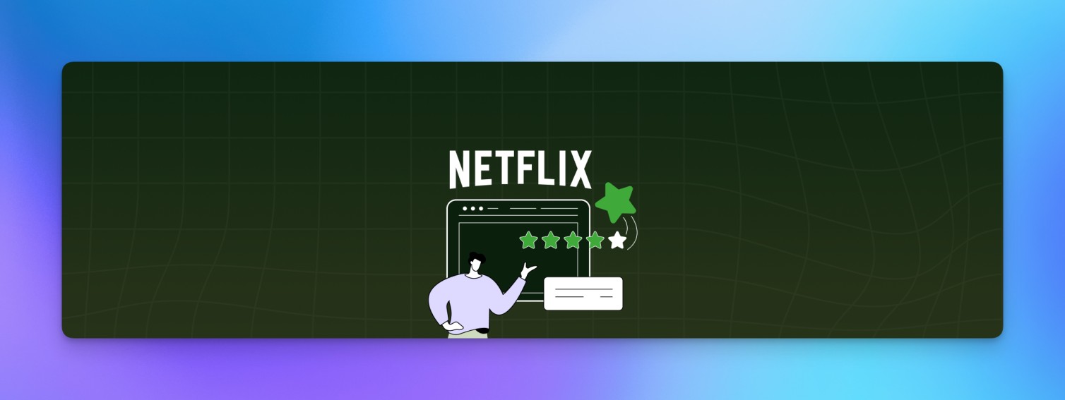 Netflix behavioral marketing example showing personalized recommendations based on viewer ratings and watch behavior