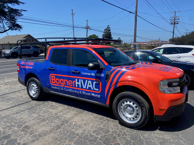 Bogner HVAC Wrapping Truck