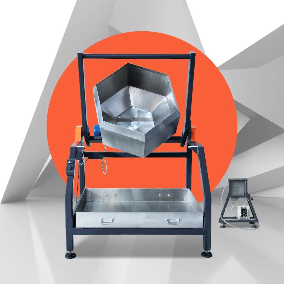 InnoPOP seasoning drum for popped chips production