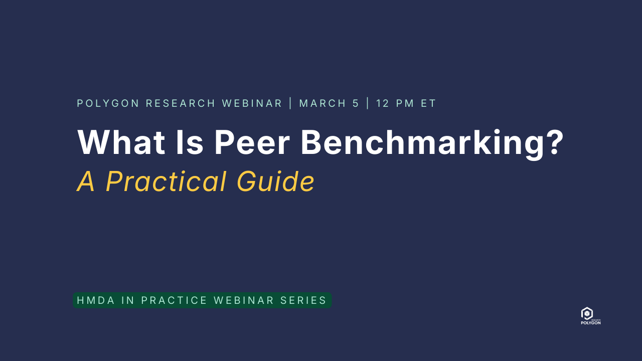 What Is Peer Benchmarking on-demand webinar from Polygon Research