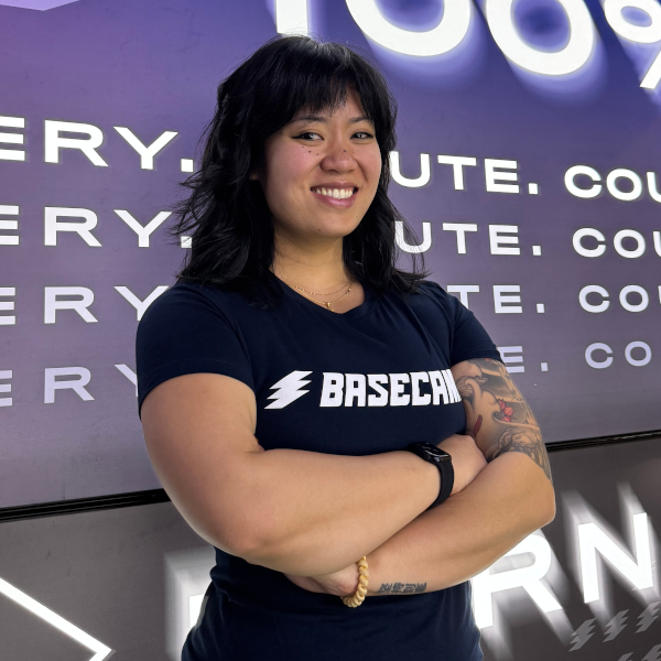 Meet Jeri, amateur powerlifter and past basketball player who continues to find the joy in fitness in her daily life. Jeri advocates that women should embrace their strength and not feel limited by societal expectations of femininity, encouraging women to fully embody their power. Whether your goal is to have top notch cardio, or pick up the heaviest barbell in class, Jeri is a true cheerleader that will encourage you along the way. Outside of the gym, Jeri likes going to concerts, discovering new restaurants, and spending quality time with her two cats, Ebi & Ika.