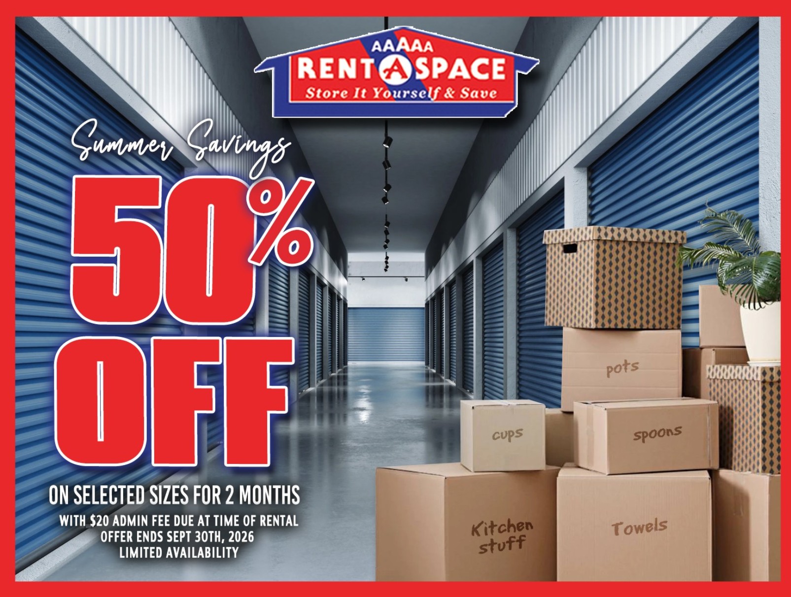 50% off for 2 months on select units