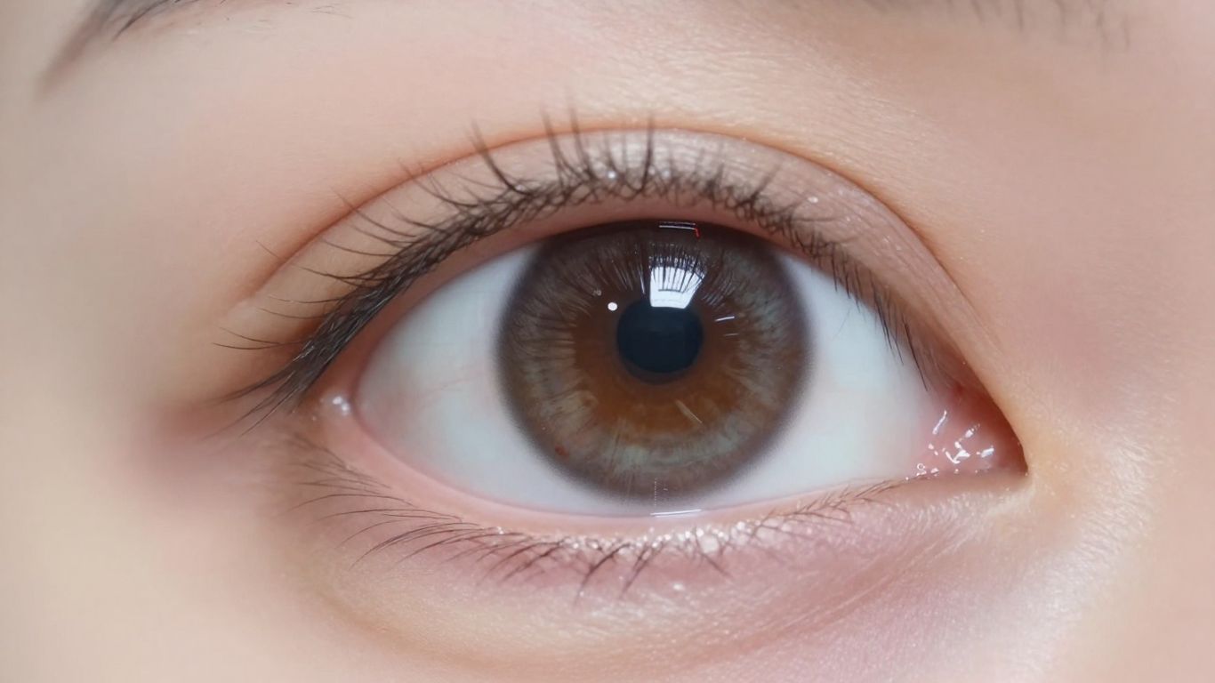 Eye reflecting a digital login interface.