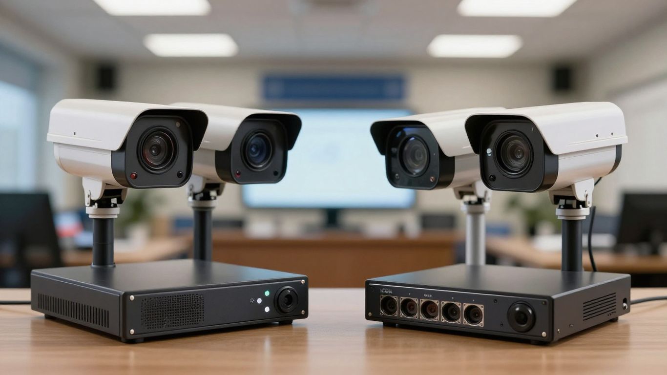 DVR vs NVR security camera systems comparison.