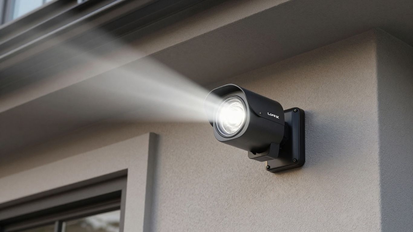 Lorex 4K Spotlight Camera mounted outdoors
