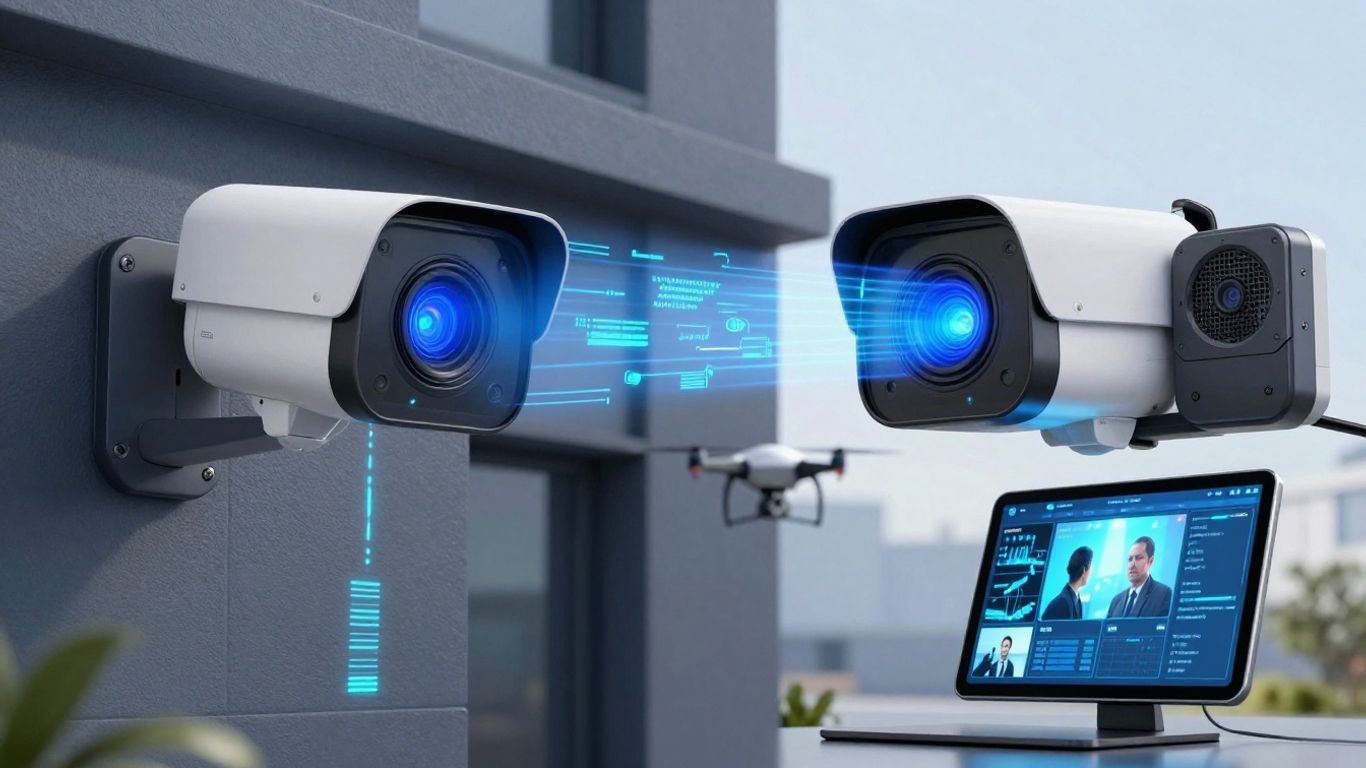 Eagle Eye Site camera with integrated IoT devices.