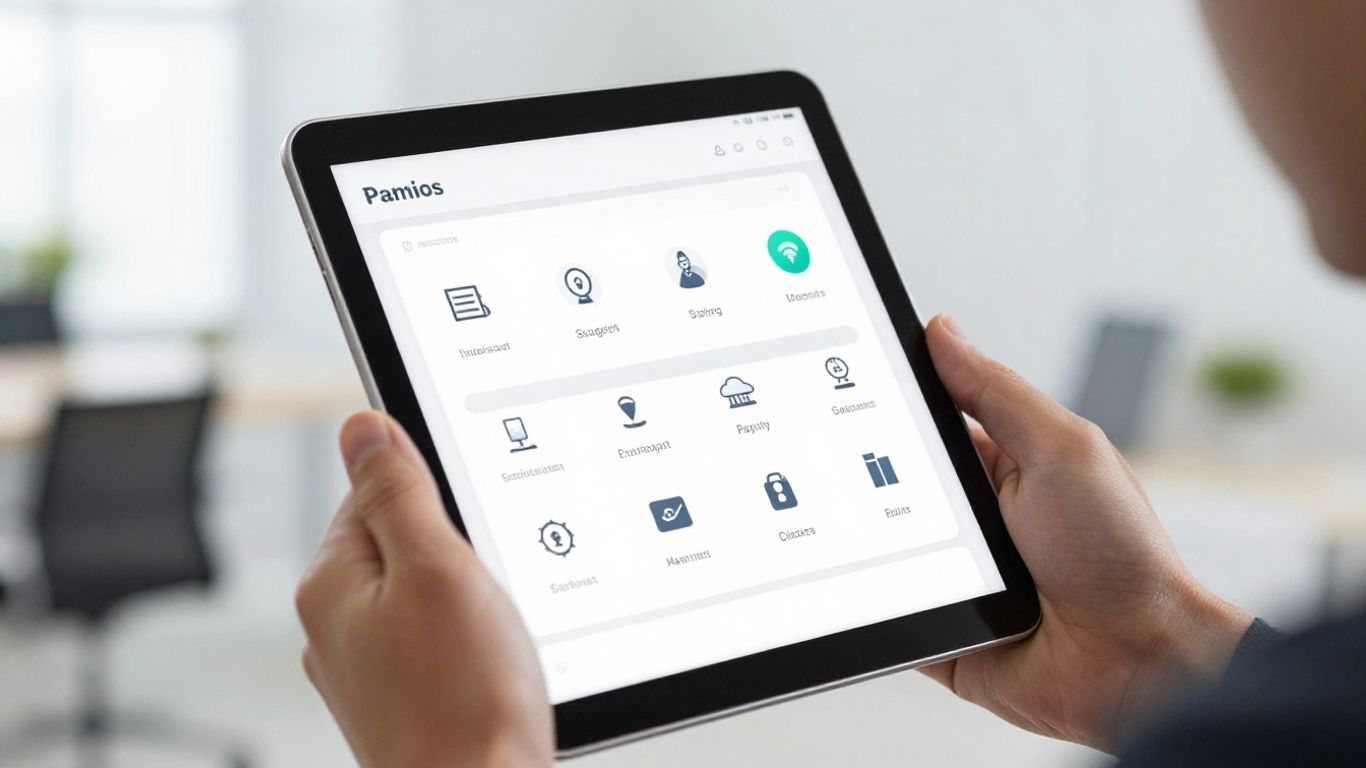 Verkada partner portal interface on a tablet screen.