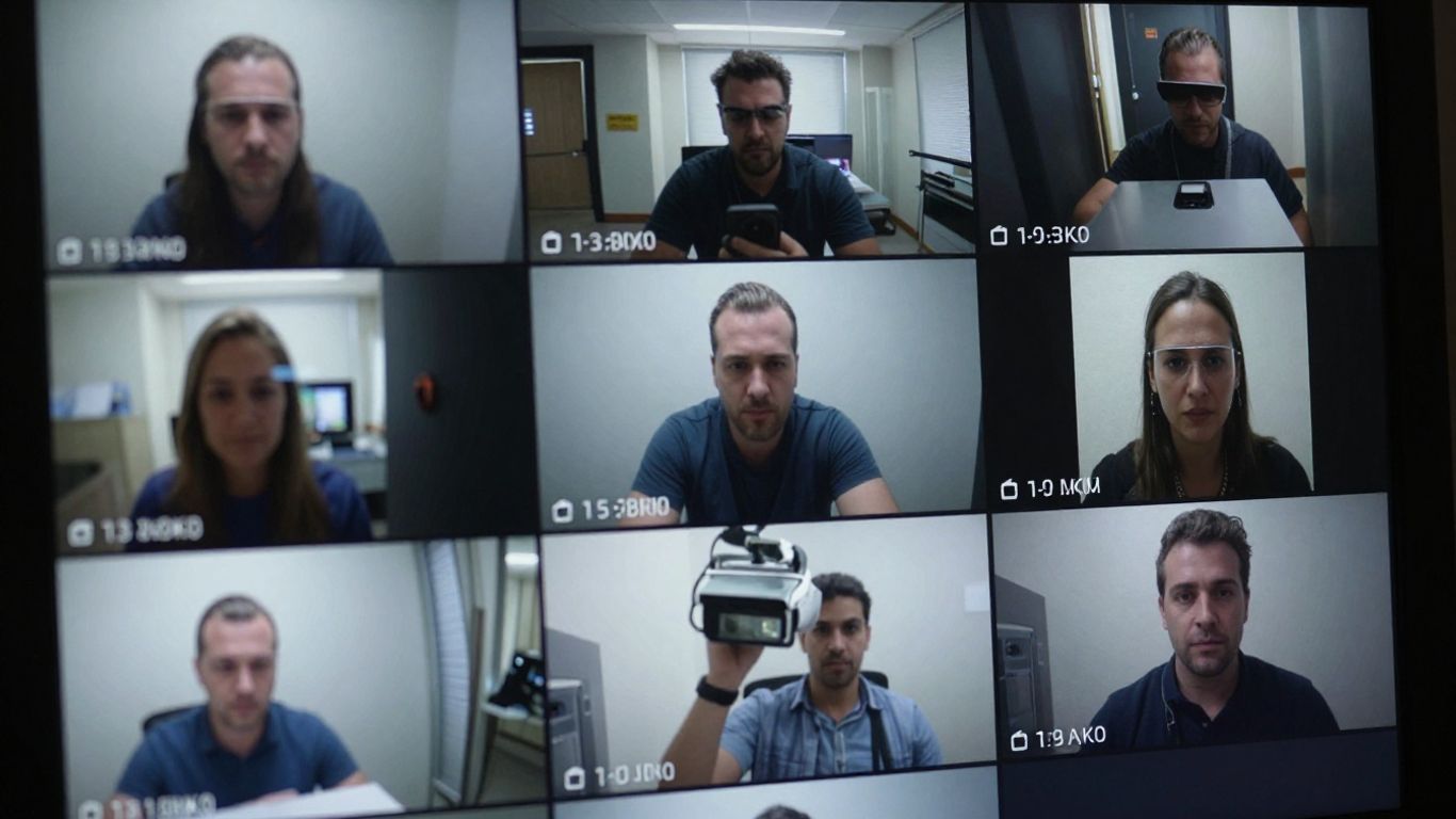 Digital security camera feed interface