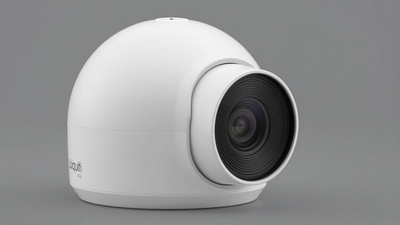 Ubiquiti G5 Turret Ultra camera, white dome, clear lens.