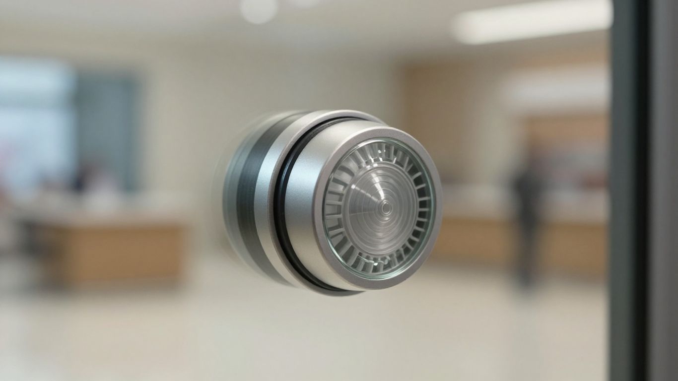 Modern glass break sensor on a window