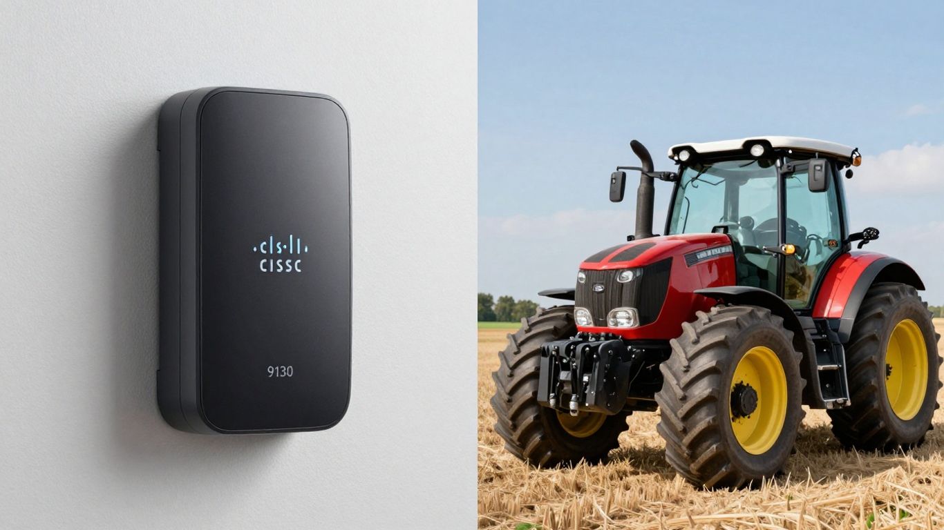 Cisco access point and agricultural tractor