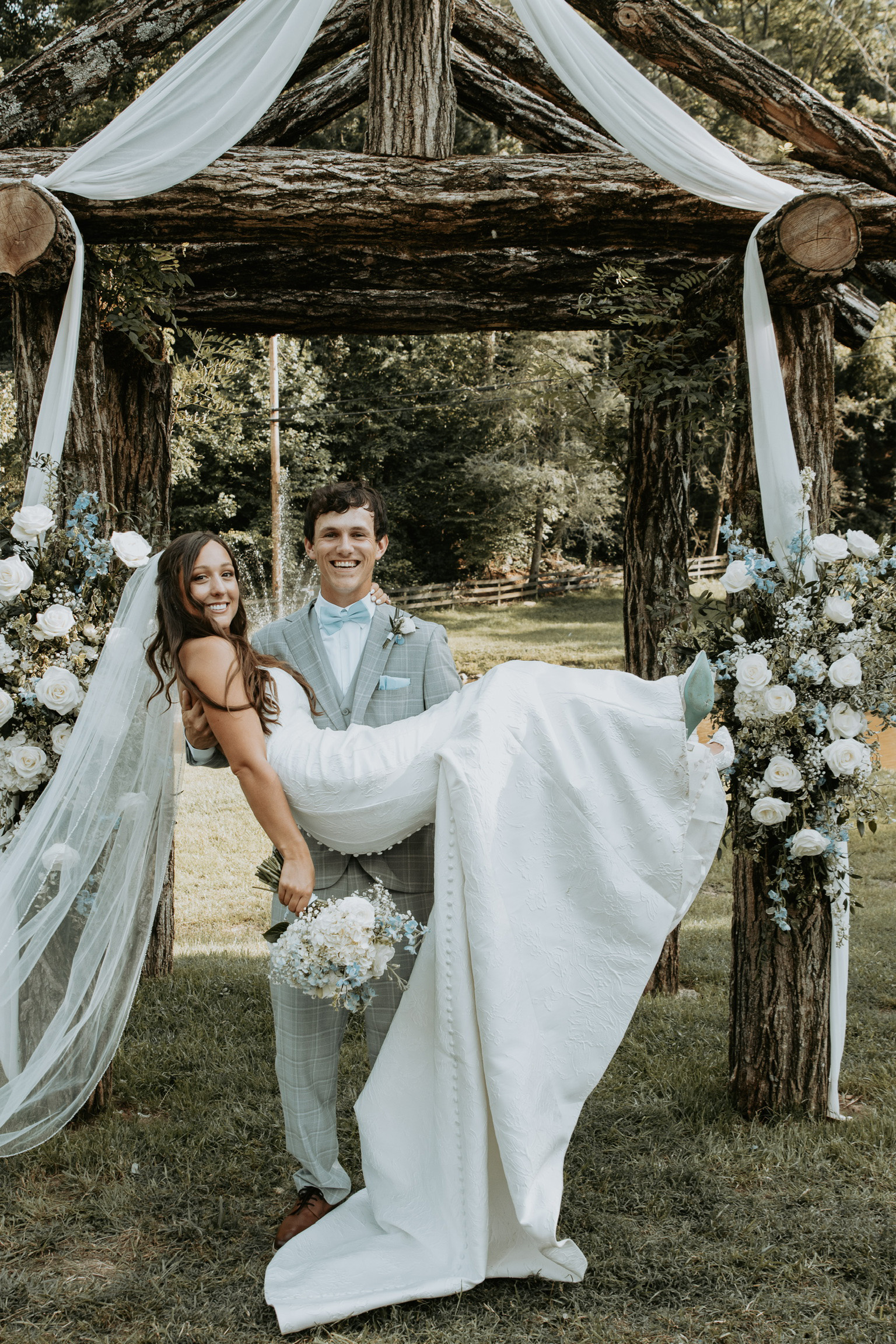 Family fun with donkeys at Satolah Creek Farm wedding venue in North Georgia
