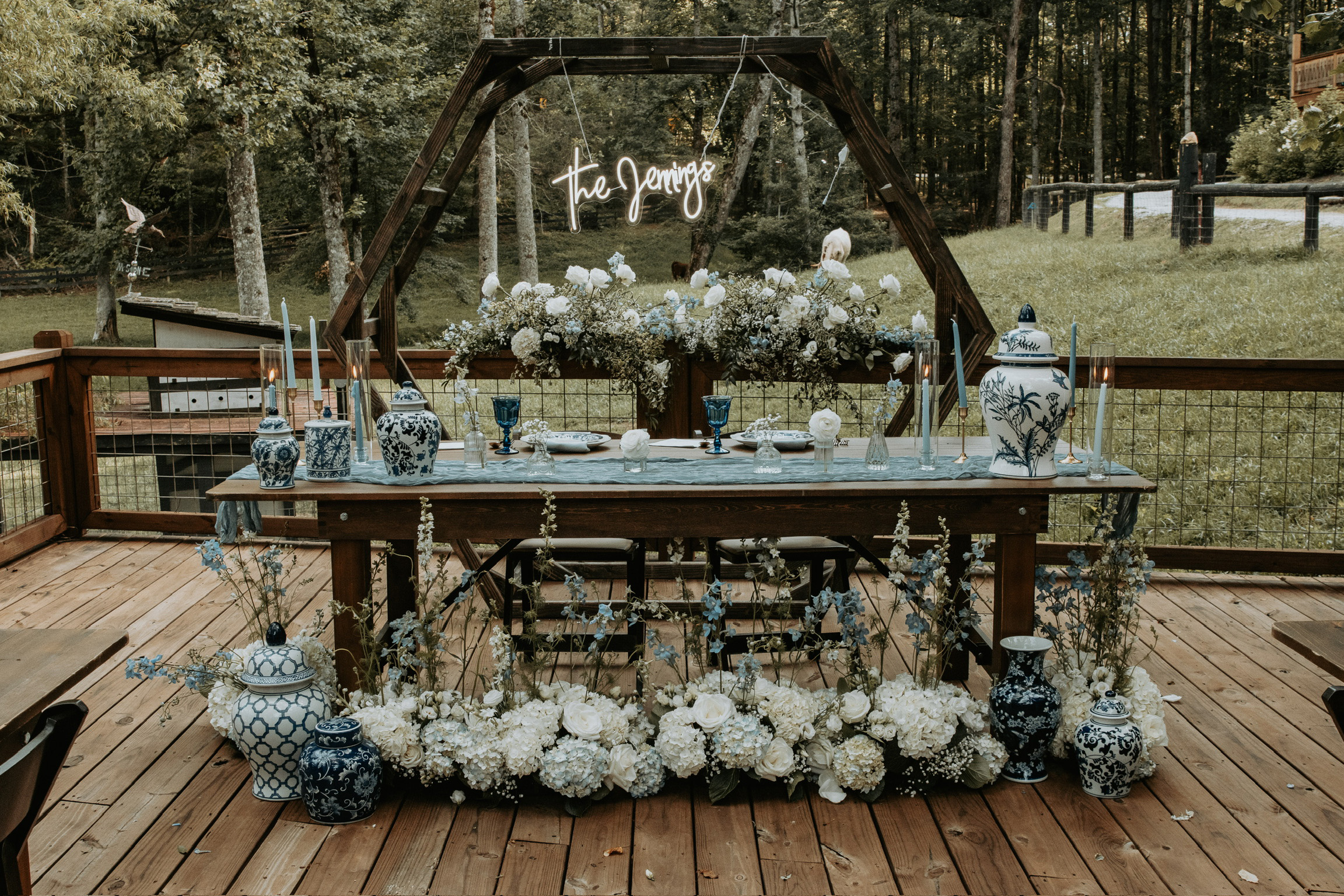 Bride and bridesmaid at Satolah Creek Farm wedding venue in North Georgia