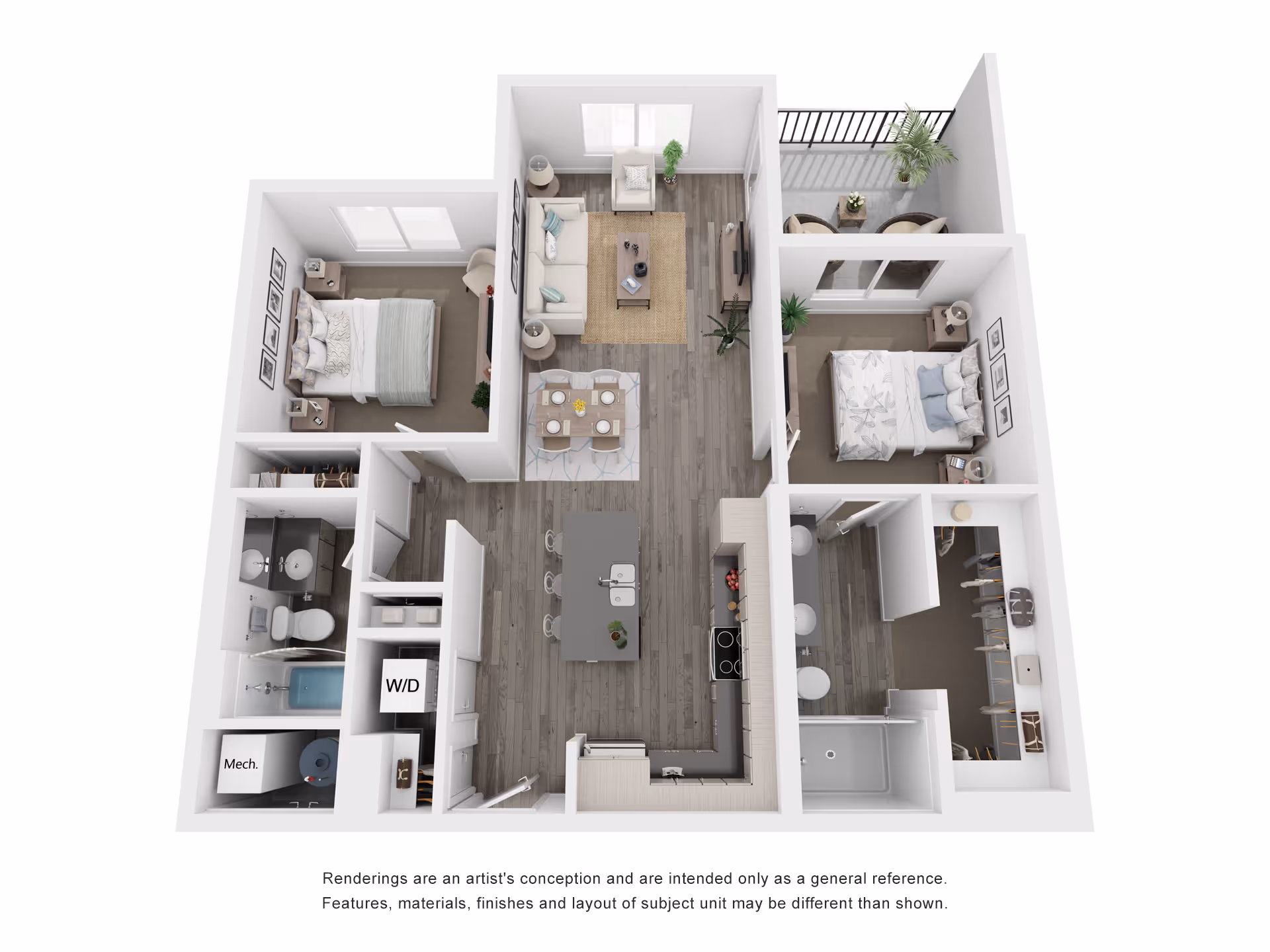 Cascade floor plan layout