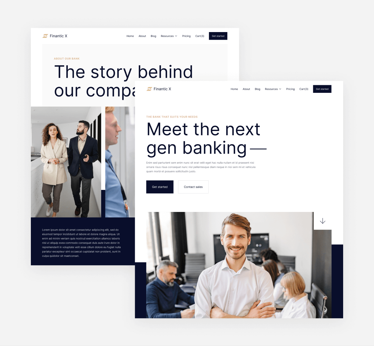 Finantic X - 35 Pages Included - Modern Bank Webflow Template
