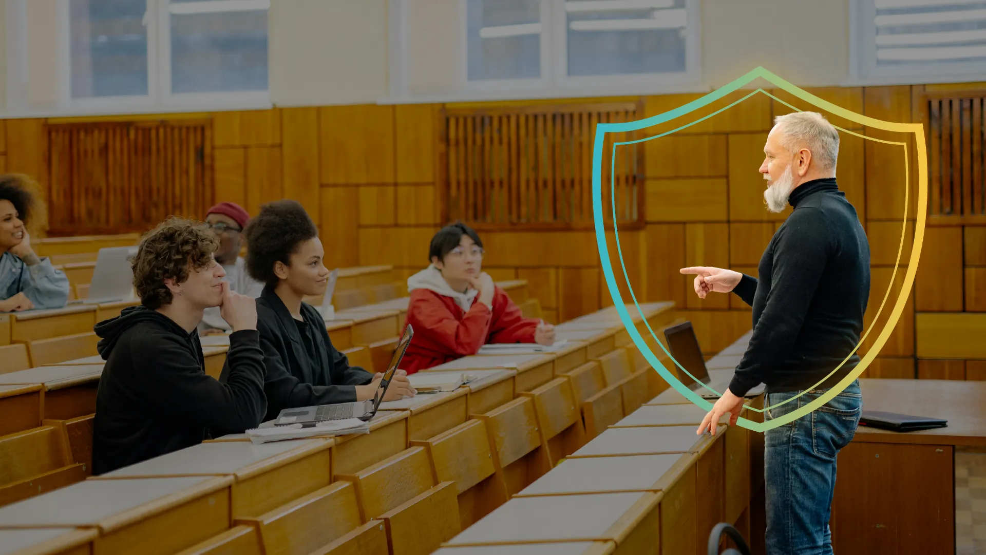 Decorative visual element related to higher education services