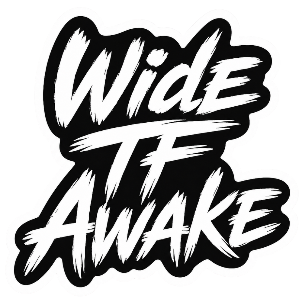 Wide TF Awake Sticker 3″ × 2.96″