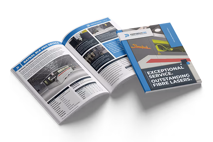 Illustration of a fibre optic laser cutter catalogue