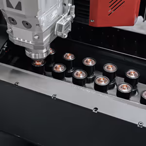 Fibre laser automated nozzle cleaner 