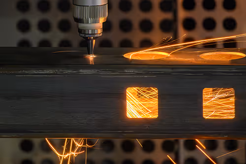 High-precision fibre optic laser cutting metal tube