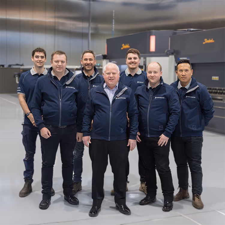 Team of Performatec's CNC machinery and Fibre Laser  experts