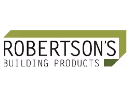 Robertsons Building logo – construction sector capital equipment client