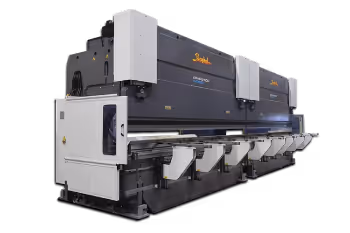 Studio rendering of a Baykal big press brake