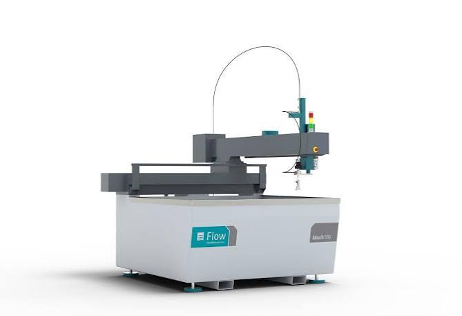 Studio rendering of a flow eco-jet water jet cutter