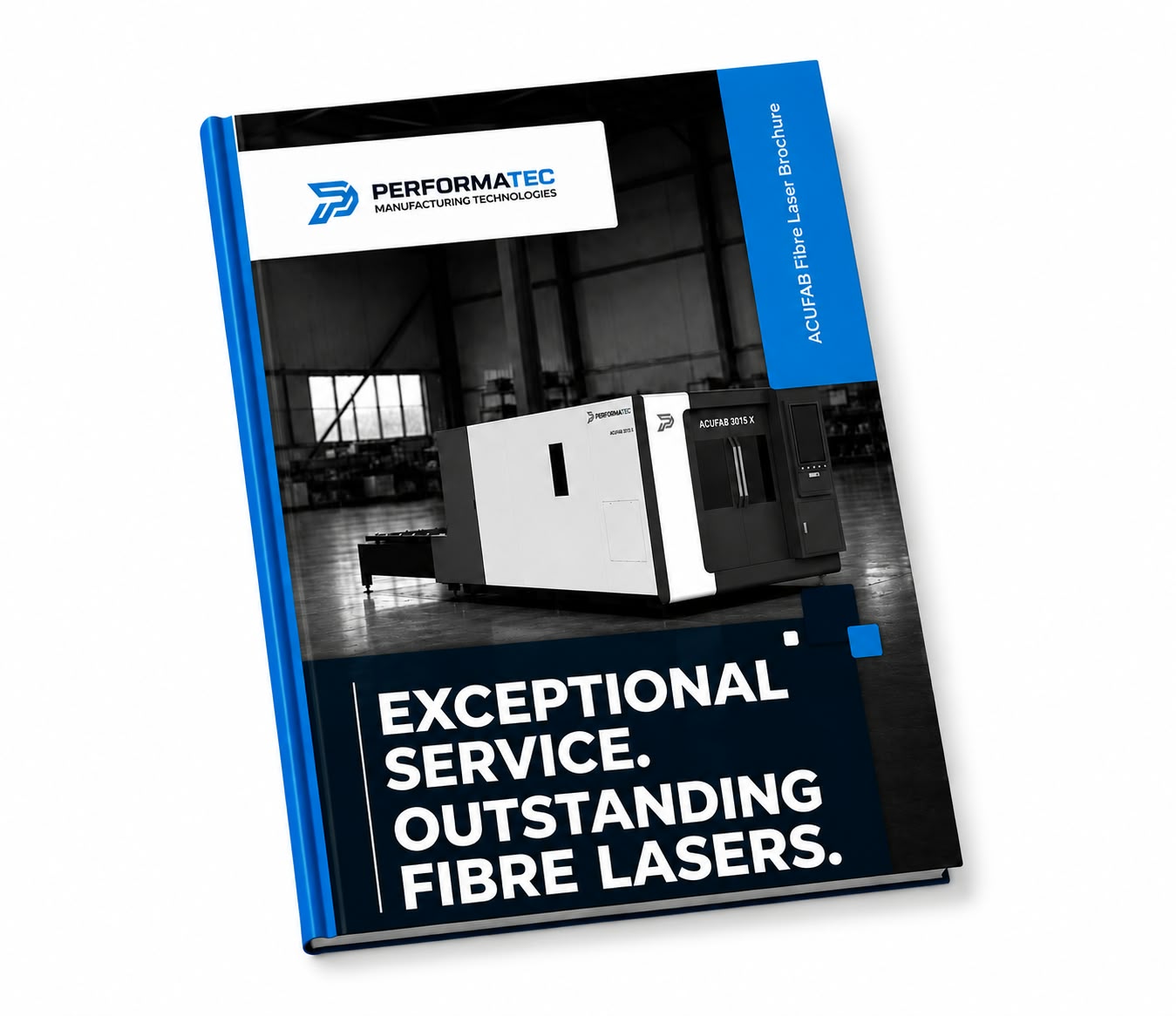 Illustration of a water jet system brochure