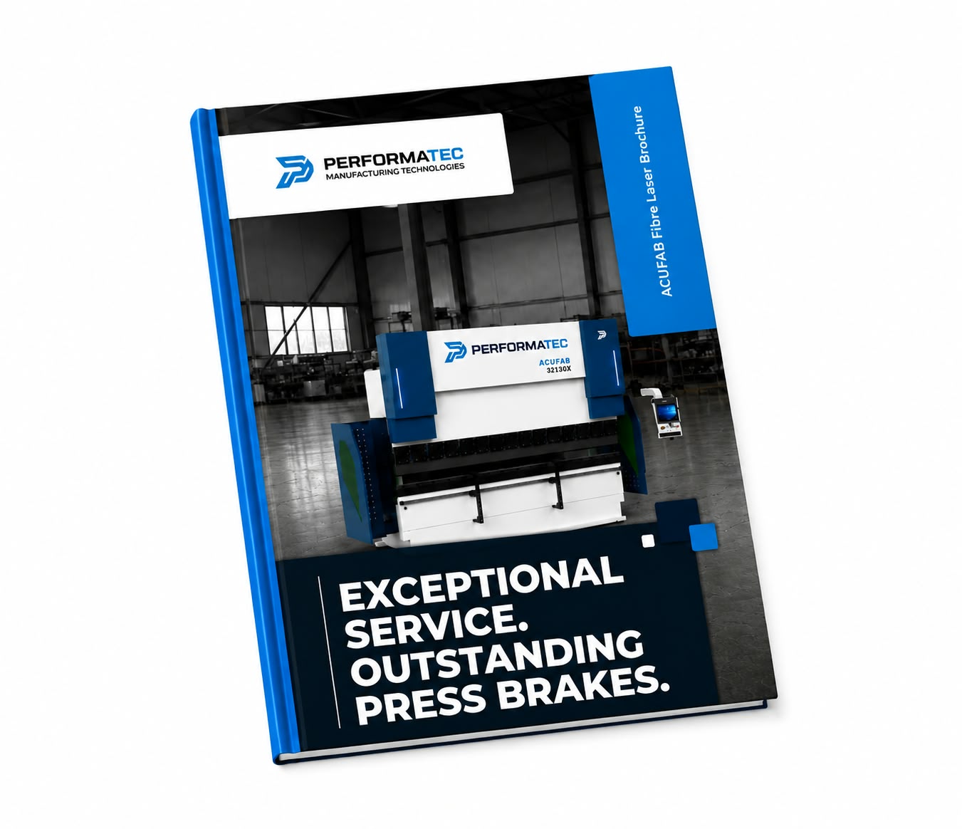 Illustration of a water jet system brochure