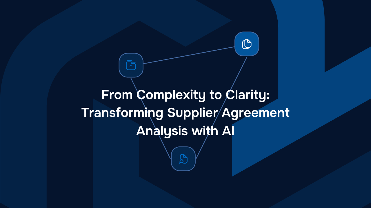 From Complexity to Clarity: Transforming Supplier Agreement Analysis with AI