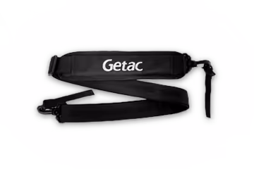 Black adjustable shoulder strap with clips and 'Getac' logo on the padded section.