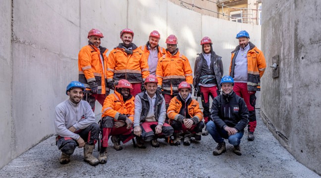 l'équipe cba sur le chantier