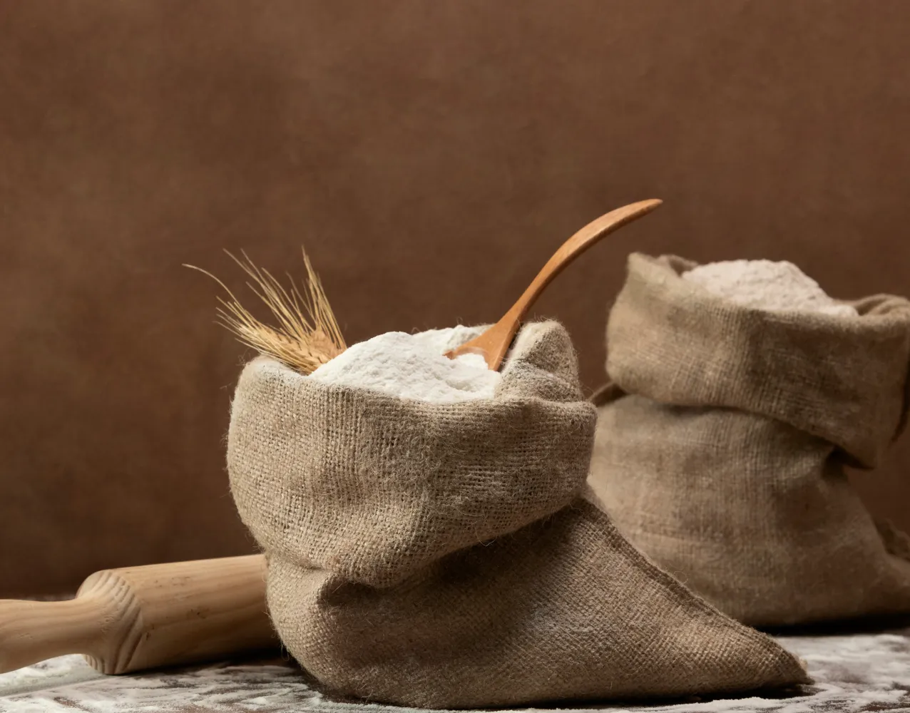 A symbol of Ukrainian resilience, a sack of flour from Ukraine, highlighting the country's agricultural heritage and culinary traditions