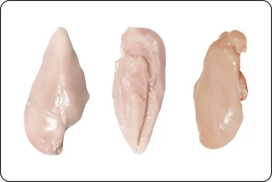 Frozen chicken breast fillet with inner — premium wholesale poultry from Ukraine.