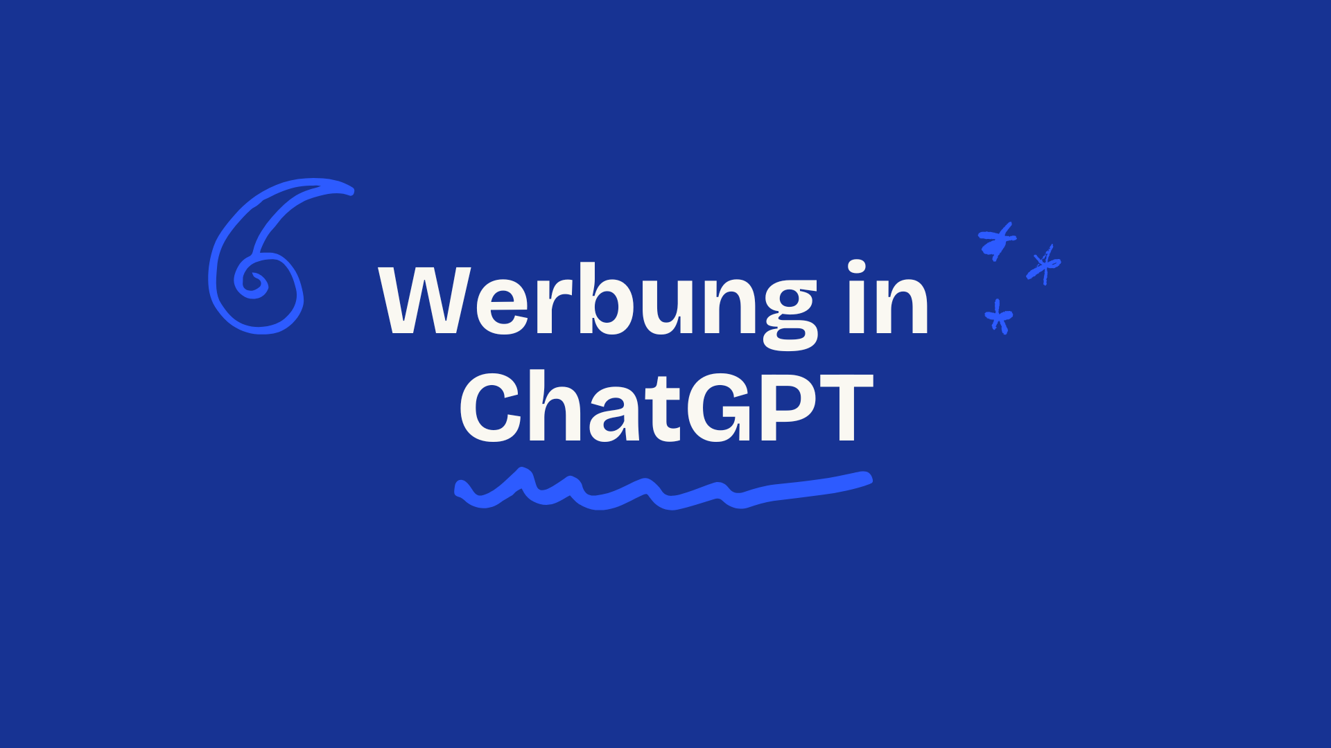 ChatGPT Werbung