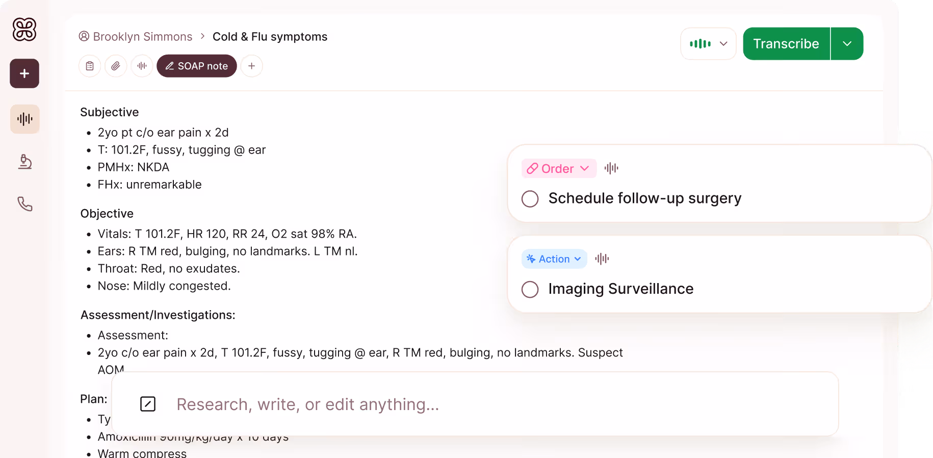Heidi Health's consult interface - designed for individual clinicians and general practice. Heidi Health's consult interface - designed for individual clinicians and general practice.