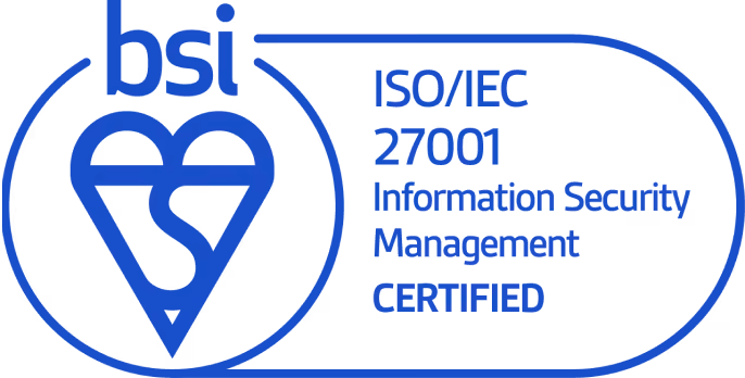 ISO 27001 certification badge