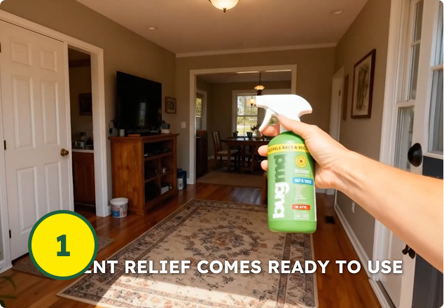 Step 1 – Spray