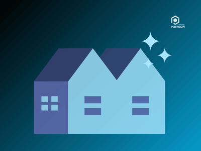Occupancy - homes with stars and polygon research logo