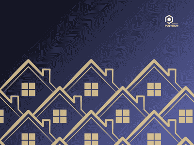 houses and polygon research logo