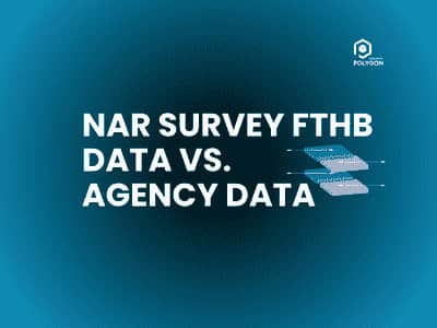 NAR survey FTHB vs. Agency data title with a graphic of two planes.