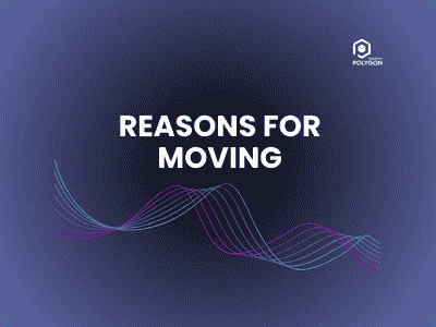 REASONS FOR MOVING, A LINE GRAPHIC, AND POLYGON RESEARCH LOGO ON THE TOP RIGHT