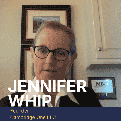 Jennifer Whip, CMB, talking to Val Buresch, CMB on CMB Connect Podcast
