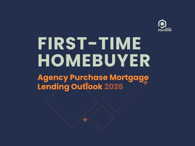 thumbnail for Polygon Research projected volume for first time homebuyer agency purchase loans.