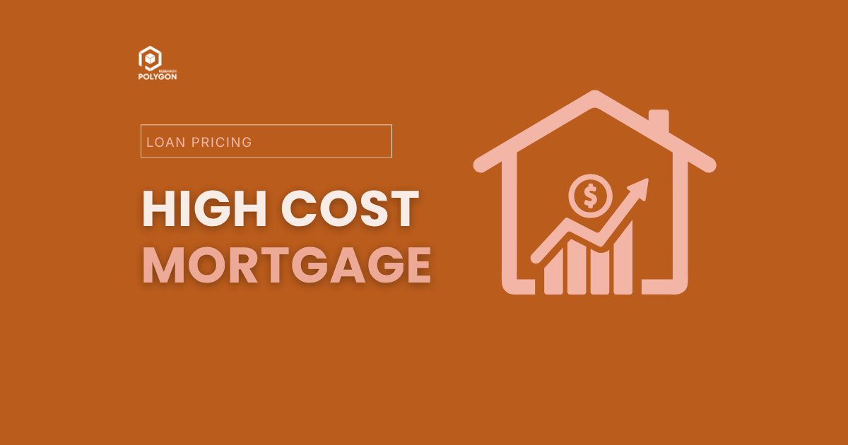 An orange thumbnail for blog on high-cost mortgage.