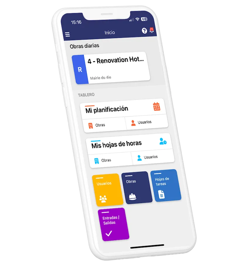 suivi de chantier en temps réel