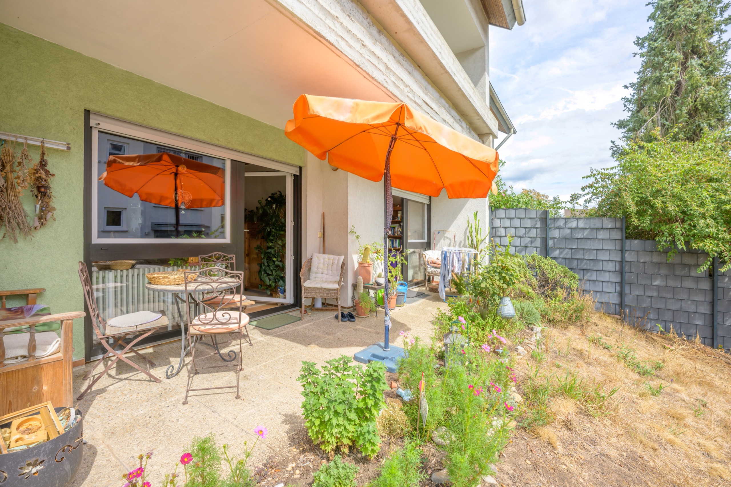 Terrasse – Doppelhaushälfte in Sandhausen