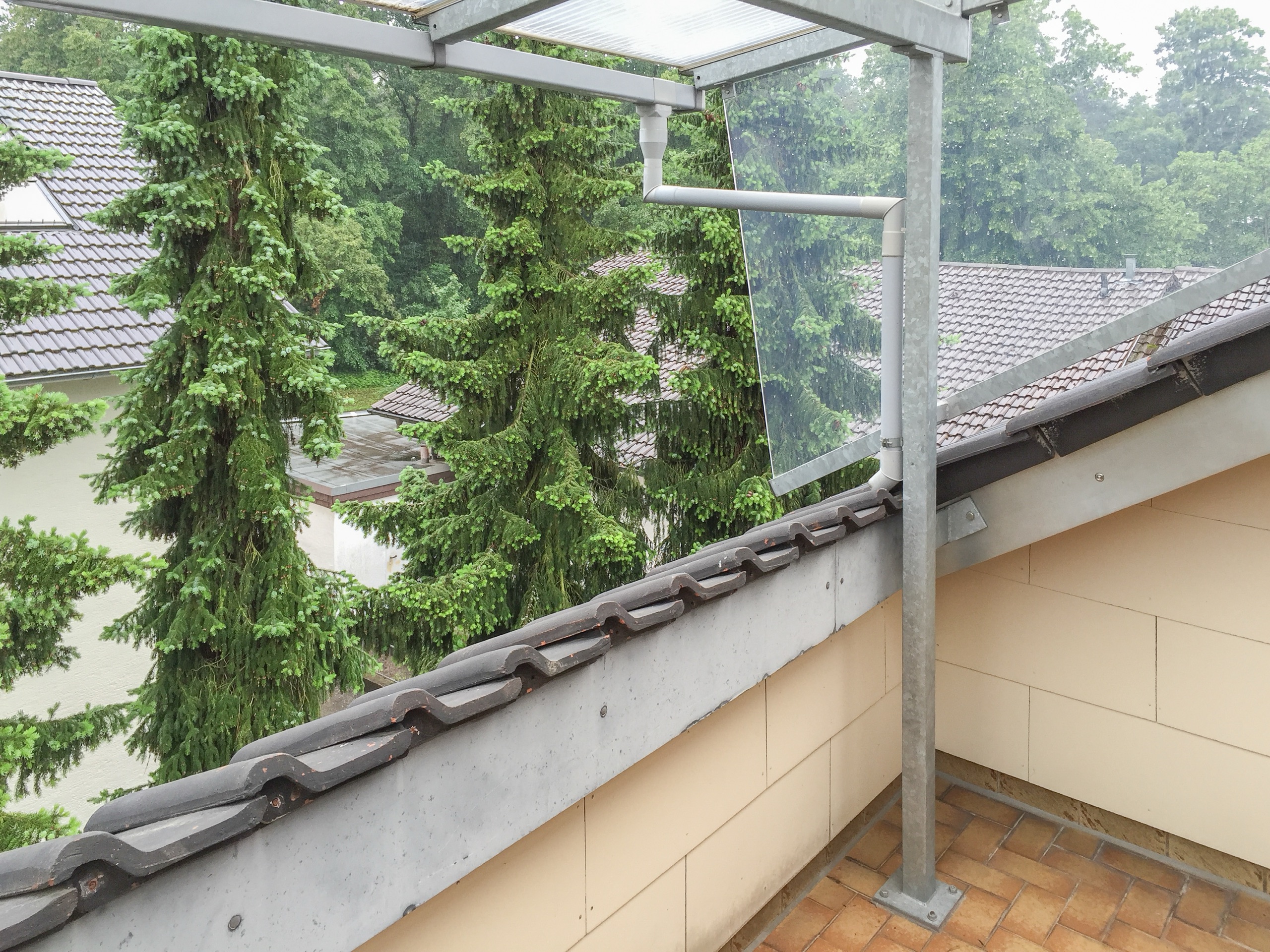 Loggia im Dachgeschoss – Doppelhaushälfte in Sandhausen