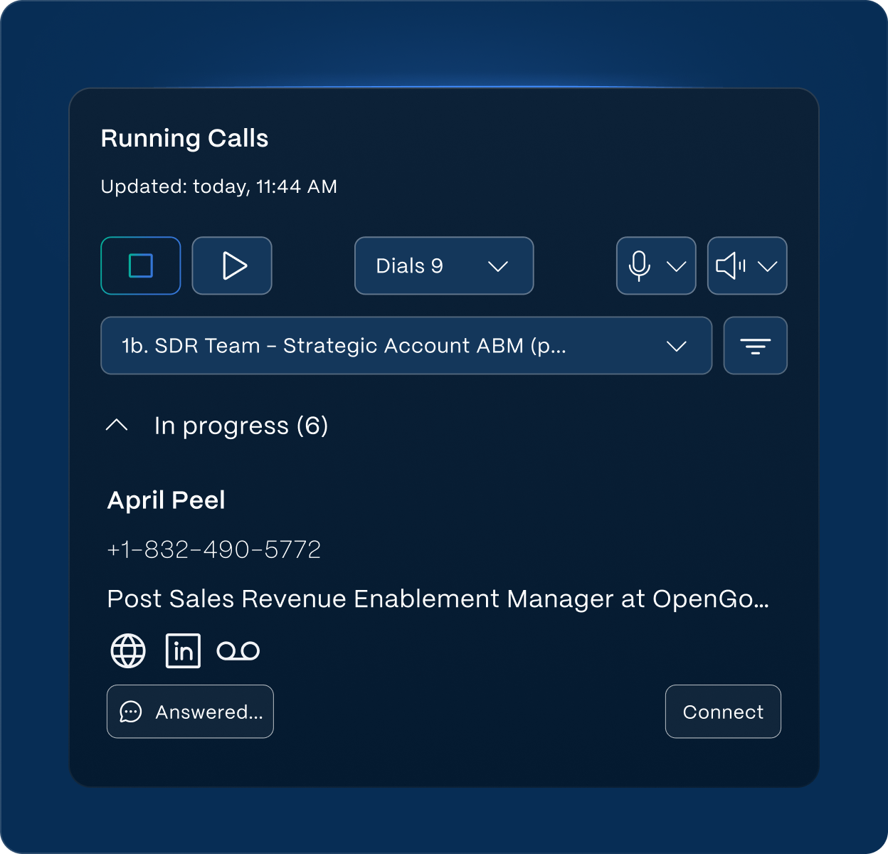 Running calls